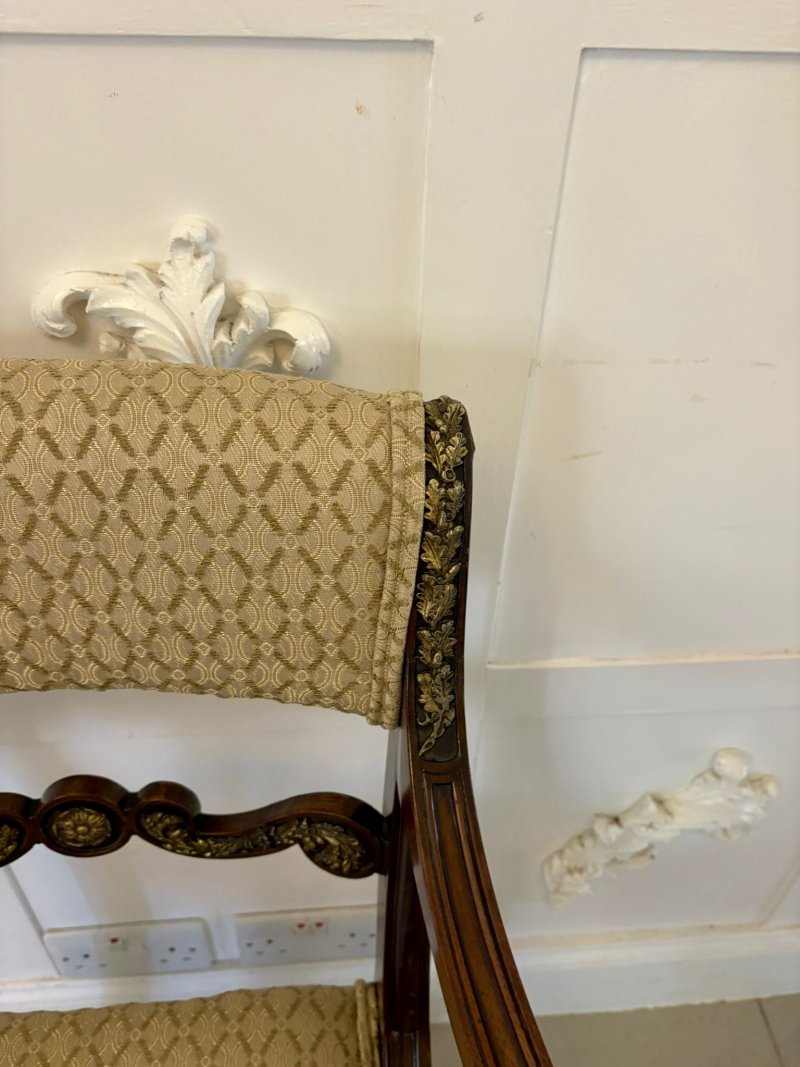 Exhibition Quality Set Of Eight Antique Regency Mahogany Dining Chairs - Image 9